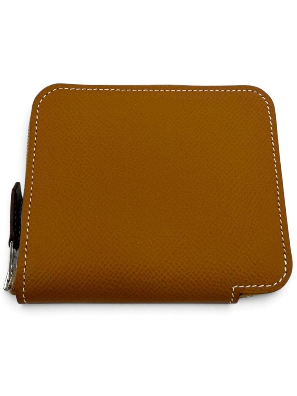 Hermes Azap Compact Silk'in Veau Epsom Gold Silver Coin Purse